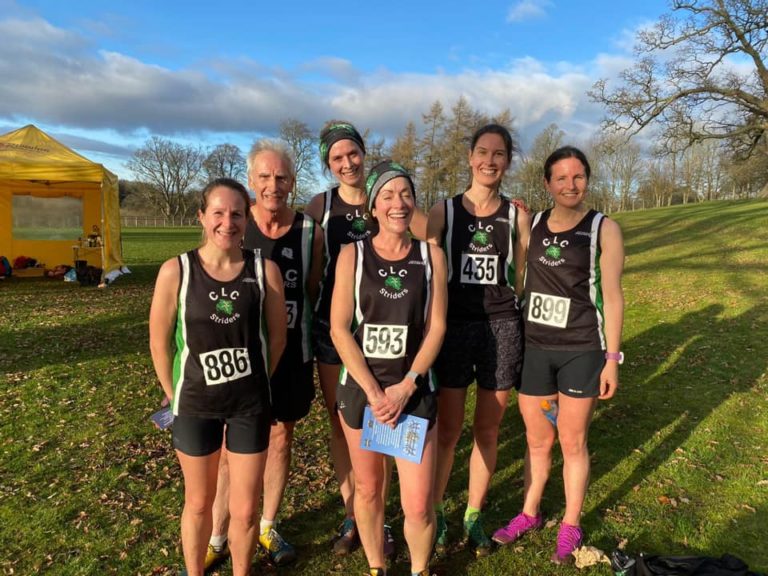 CLC Striders at Rendcomb School for the Gloucestershire Cross Country Championships